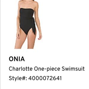 Fabulous 1 piece swimsuit by ONIA  NWT XS